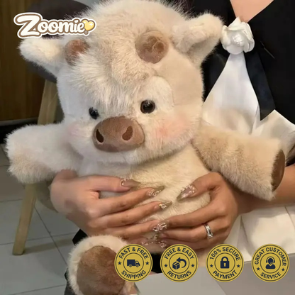 Zoomie® Running Highland Cow Plushie